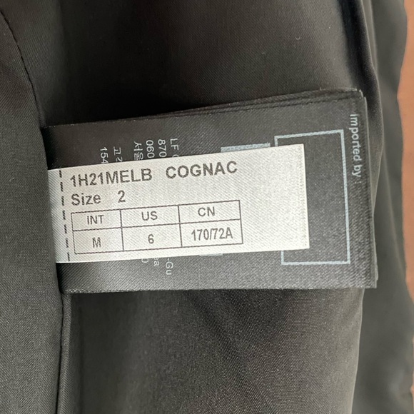 ba&sh Melba Lamb Leather Zip Up Mini Skirt - Picture 10 of 14